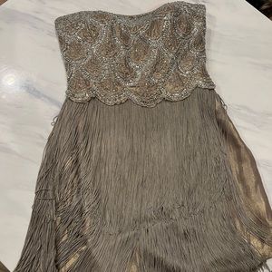 Basix sequin silver dress small/4